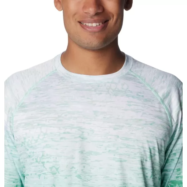 imageColumbia Mens Terminal Tackle Long Sleeve Shirt Wicking MaterialOcean MintDigiscale Fade