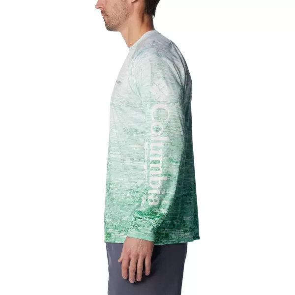 imageColumbia Mens Terminal Tackle Long Sleeve Shirt Wicking MaterialOcean MintDigiscale Fade