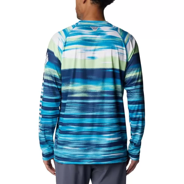 imageColumbia Mens Terminal Tackle Long Sleeve Shirt Wicking MaterialPool Eventide Print