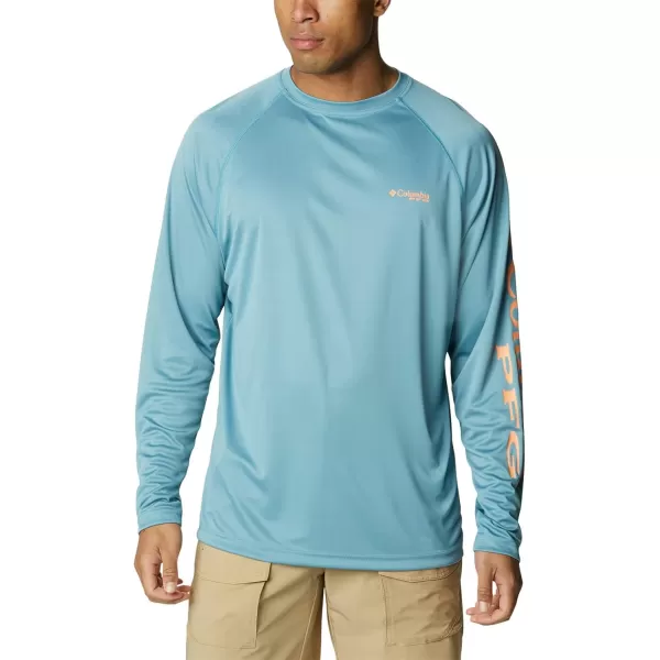 imageColumbia Mens Terminal Tackle Long Sleeve Shirt Wicking MaterialStormBright Nectar Logo