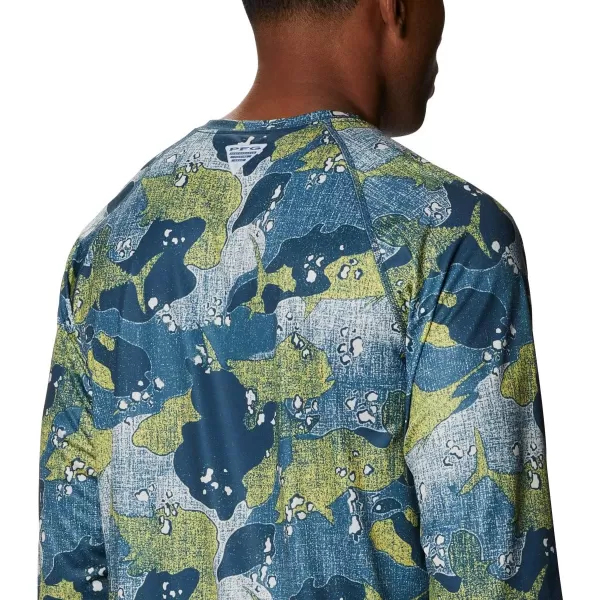 imageColumbia Mens Terminal Tackle Long Sleeve Shirt Wicking MaterialSun Glow Gamefish Camo