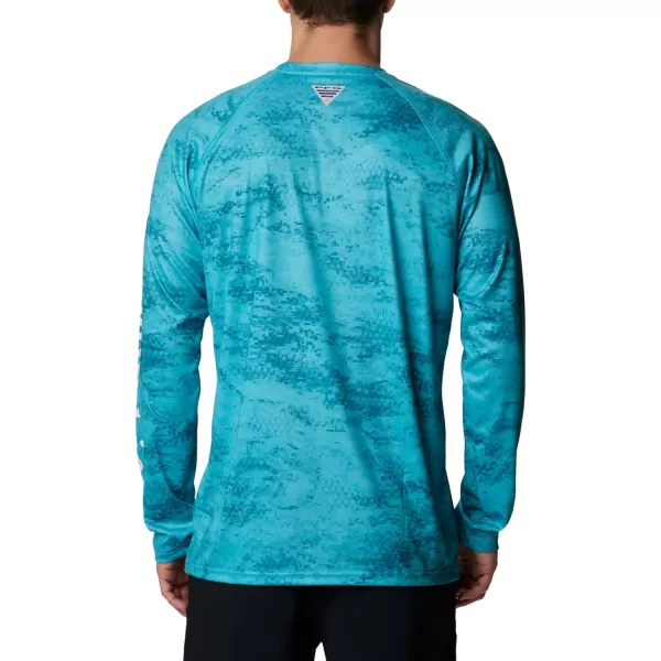 imageColumbia Mens Terminal Tackle Long Sleeve Shirt Wicking MaterialTurquoise Pfg Camo