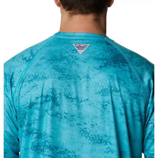 imageColumbia Mens Terminal Tackle Long Sleeve Shirt Wicking MaterialTurquoise Pfg Camo