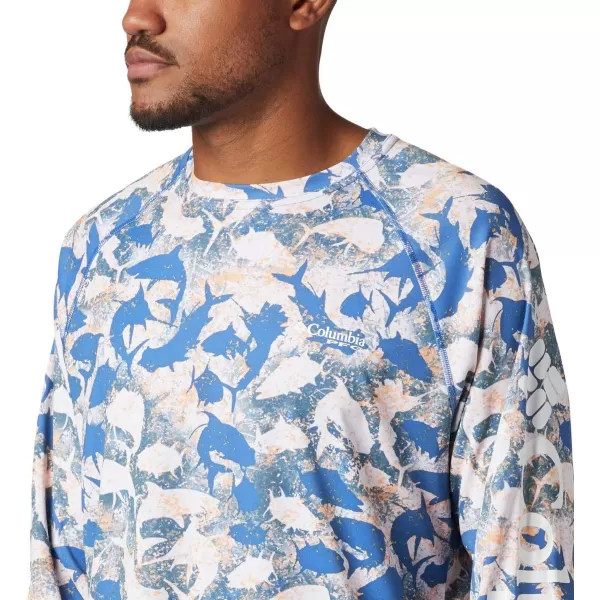 imageColumbia Mens Terminal Tackle Long Sleeve Shirt Wicking MaterialVivid Blue Inside Out Camo