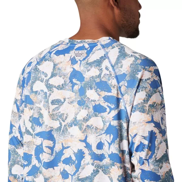 imageColumbia Mens Terminal Tackle Long Sleeve Shirt Wicking MaterialVivid Blue Inside Out Camo