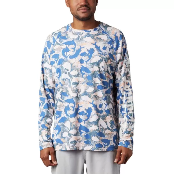 imageColumbia Mens Terminal Tackle Long Sleeve Shirt Wicking MaterialVivid Blue Inside Out Camo