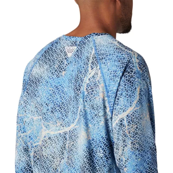 imageColumbia Mens Terminal Tackle Long Sleeve Shirt Wicking MaterialVivid Blue Realtree Mako