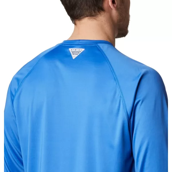 imageColumbia Mens Terminal Tackle Long Sleeve Shirt Wicking MaterialVivid BlueKey West Logo