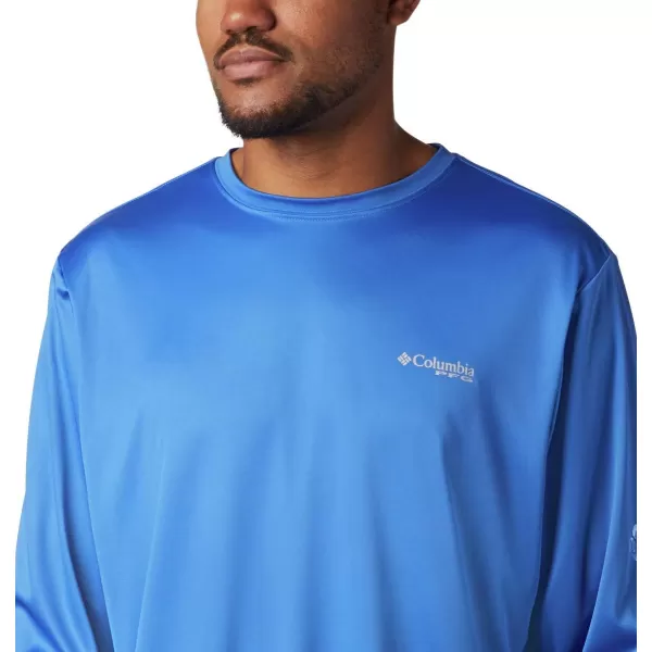 imageColumbia Mens Terminal Tackle Long Sleeve Shirt Wicking MaterialVivid BlueVivid Blue Inside Out Camo