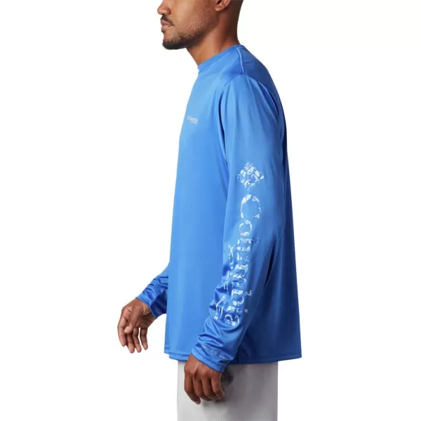 imageColumbia Mens Terminal Tackle Long Sleeve Shirt Wicking MaterialVivid BlueVivid Blue Inside Out Camo