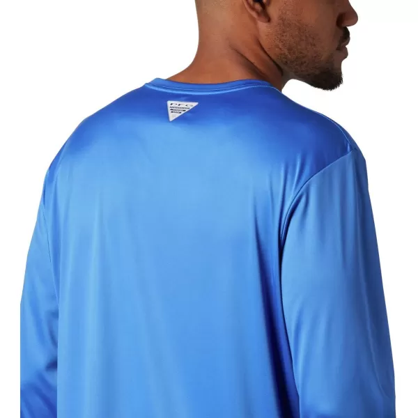 imageColumbia Mens Terminal Tackle Long Sleeve Shirt Wicking MaterialVivid BlueVivid Blue Inside Out Camo