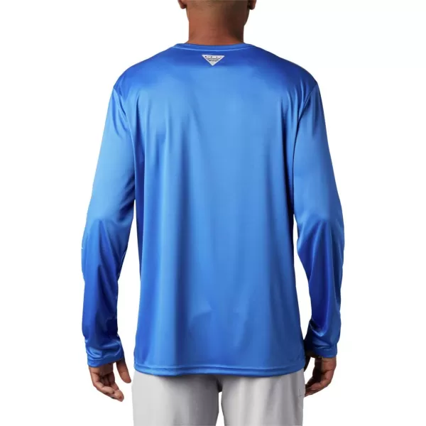imageColumbia Mens Terminal Tackle Long Sleeve Shirt Wicking MaterialVivid BlueVivid Blue Inside Out Camo