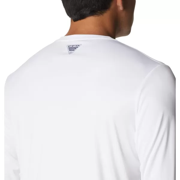 imageColumbia Mens Terminal Tackle Long Sleeve Shirt Wicking MaterialWhiteAtoll Pfg Camo
