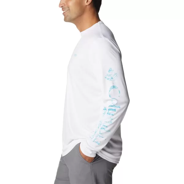 imageColumbia Mens Terminal Tackle Long Sleeve Shirt Wicking MaterialWhiteAtoll Pfg Camo