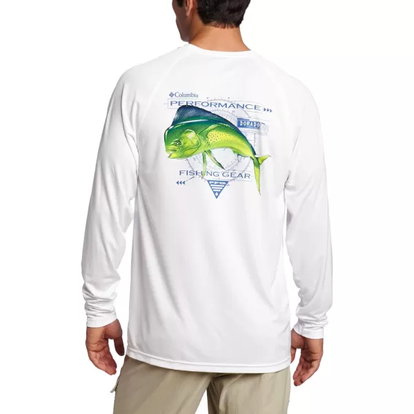 imageColumbia Mens Terminal Tackle Long Sleeve Shirt Wicking MaterialWhiteDorado 1
