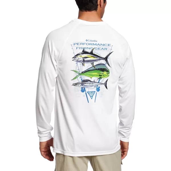 imageColumbia Mens Terminal Tackle Long Sleeve Shirt Wicking MaterialWhiteOffshore Slam 2
