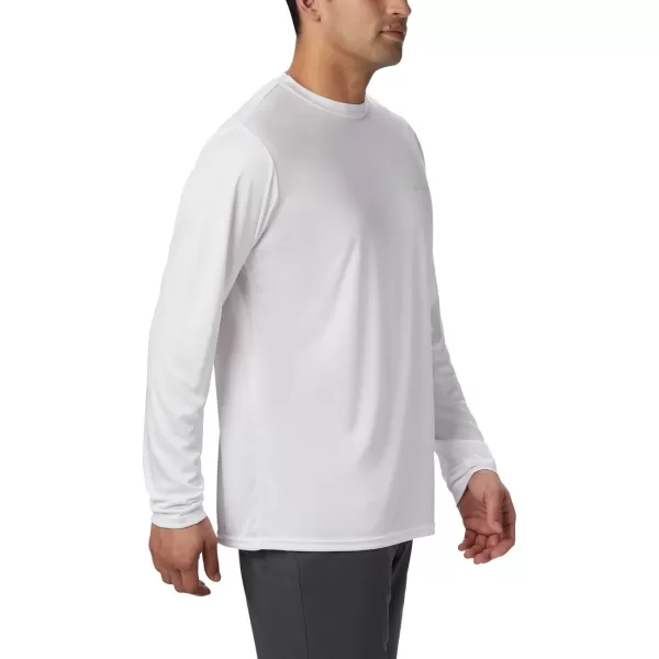 imageColumbia Mens Terminal Tackle Long Sleeve Shirt Wicking MaterialWhiteStars and Stripes