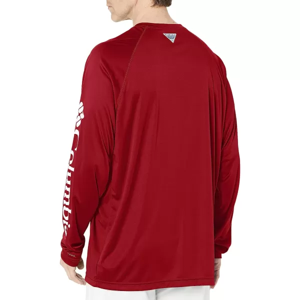 imageColumbia Mens Terminal Tackle Long Sleeve ShirtBeetWhite Logo