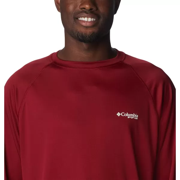 imageColumbia Mens Terminal Tackle Long Sleeve ShirtBeetWhite Logo