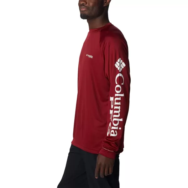 imageColumbia Mens Terminal Tackle Long Sleeve ShirtBeetWhite Logo