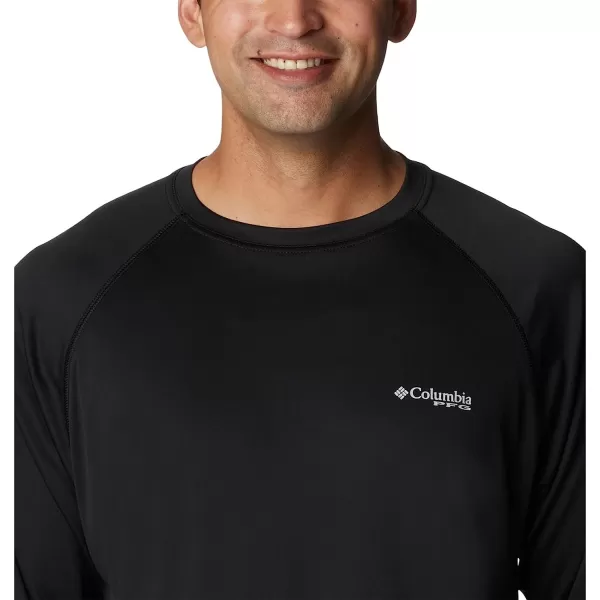 imageColumbia Mens Terminal Tackle Long Sleeve ShirtBlackCool Grey Logo