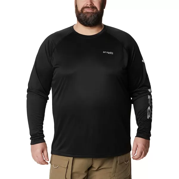 imageColumbia Mens Terminal Tackle Long Sleeve ShirtBlackCool Grey Logo