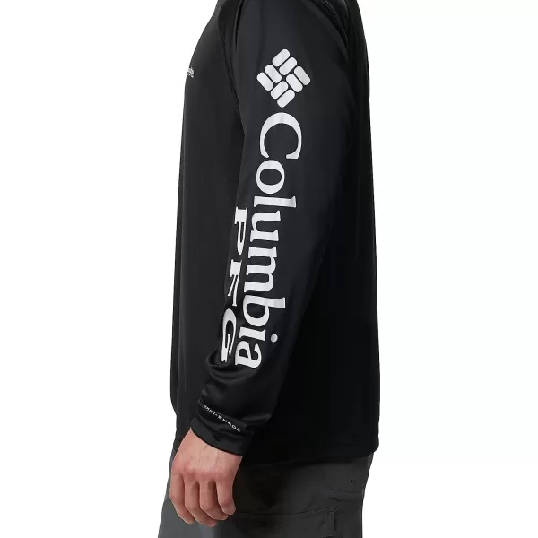 imageColumbia Mens Terminal Tackle Long Sleeve ShirtBlackCool Grey Logo