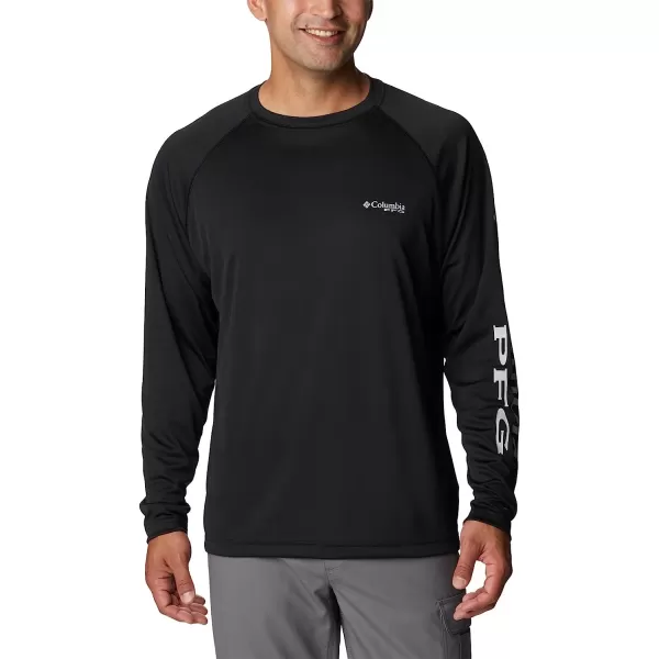 imageColumbia Mens Terminal Tackle Long Sleeve ShirtBlackCool Grey Logo