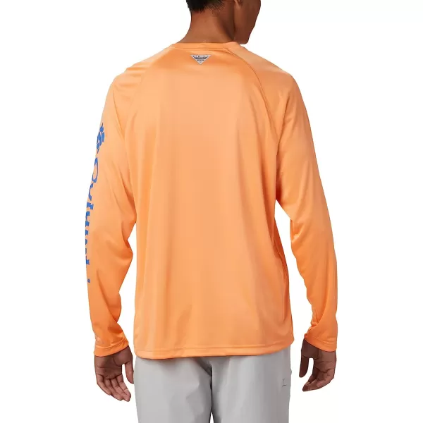 imageColumbia Mens Terminal Tackle Long Sleeve ShirtBright NectarVivid Blue Logo