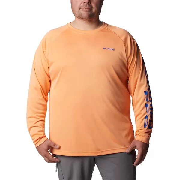 imageColumbia Mens Terminal Tackle Long Sleeve ShirtBright NectarVivid Blue Logo