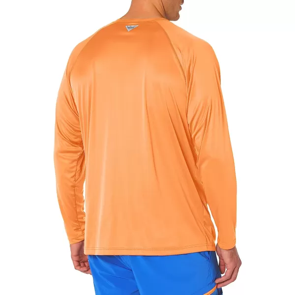 imageColumbia Mens Terminal Tackle Long Sleeve ShirtBright NectarVivid Blue Logo