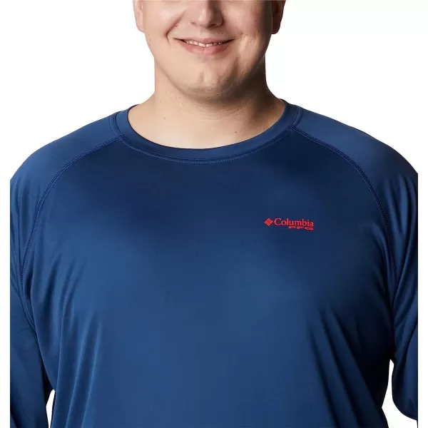 imageColumbia Mens Terminal Tackle Long Sleeve ShirtCarbonRed Spark Logo