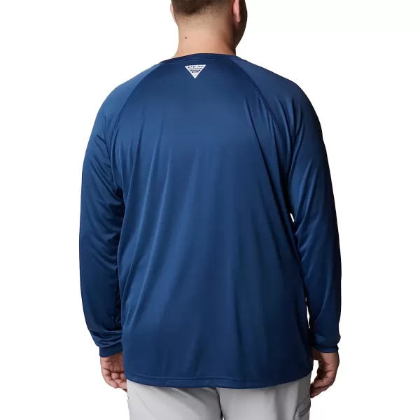 imageColumbia Mens Terminal Tackle Long Sleeve ShirtCarbonRed Spark Logo