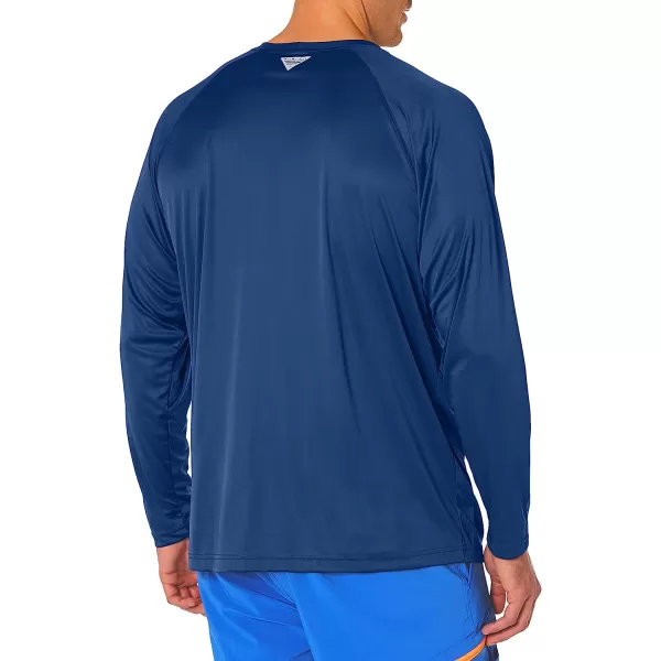 imageColumbia Mens Terminal Tackle Long Sleeve ShirtCarbonRed Spark Logo