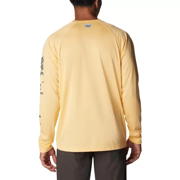 imageColumbia Mens Terminal Tackle Long Sleeve ShirtCocoa Butter HeatherCity Grey Logo