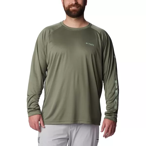 imageColumbia Mens Terminal Tackle Long Sleeve ShirtCypressCool Green Logo