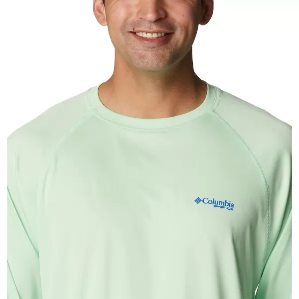 imageColumbia Mens Terminal Tackle Long Sleeve ShirtKey WestVivid Blue Logo