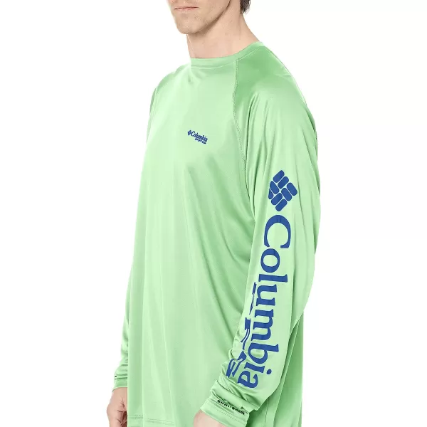 imageColumbia Mens Terminal Tackle Long Sleeve ShirtKey WestVivid Blue Logo