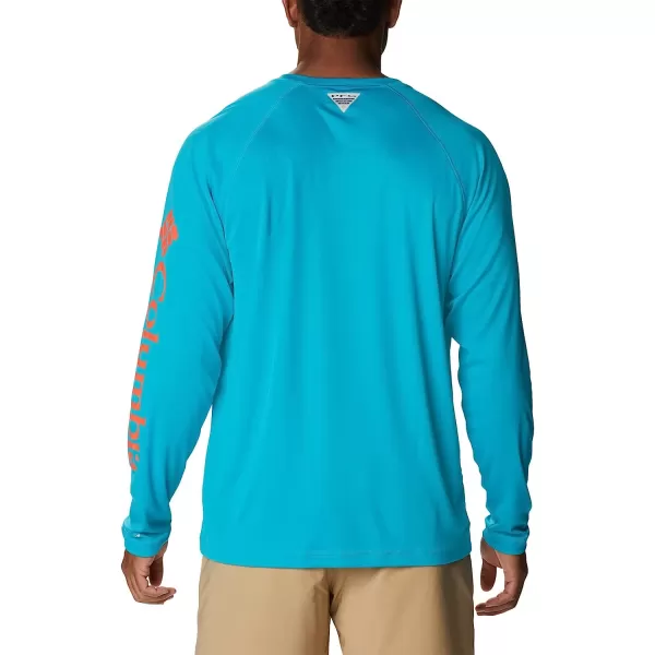 imageColumbia Mens Terminal Tackle Long Sleeve ShirtOcean TealCorange Logo