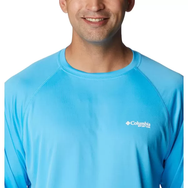 imageColumbia Mens Terminal Tackle Long Sleeve ShirtRiptideWhite Logo