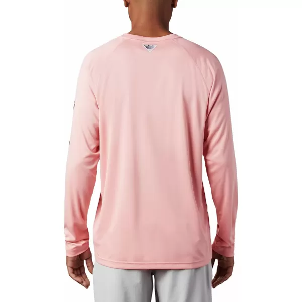 imageColumbia Mens Terminal Tackle Long Sleeve ShirtSorbet HeatherBlack Logo