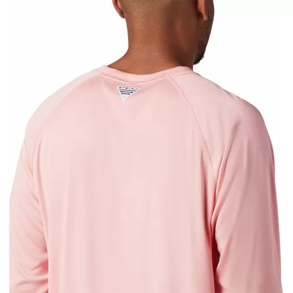 imageColumbia Mens Terminal Tackle Long Sleeve ShirtSorbet HeatherBlack Logo