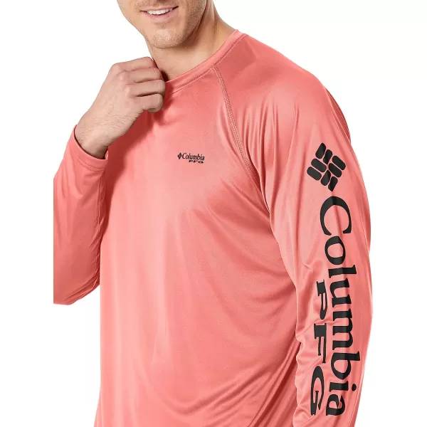imageColumbia Mens Terminal Tackle Long Sleeve ShirtSorbetBlack Logo