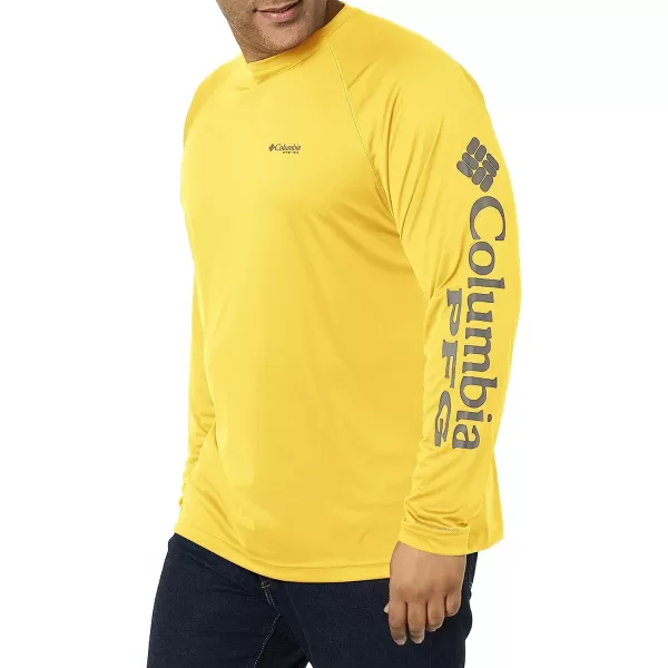 imageColumbia Mens Terminal Tackle Long Sleeve ShirtSunlit HeatherCity Grey Logo