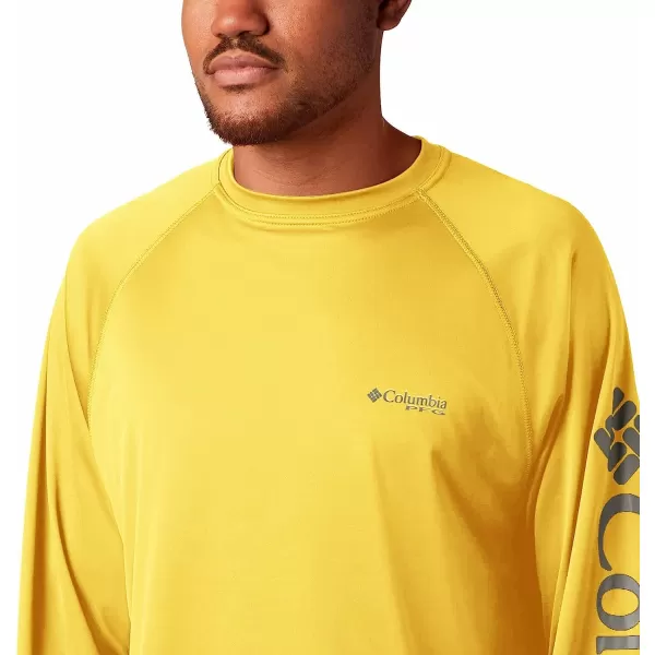 imageColumbia Mens Terminal Tackle Long Sleeve ShirtSunlit HeatherCity Grey Logo