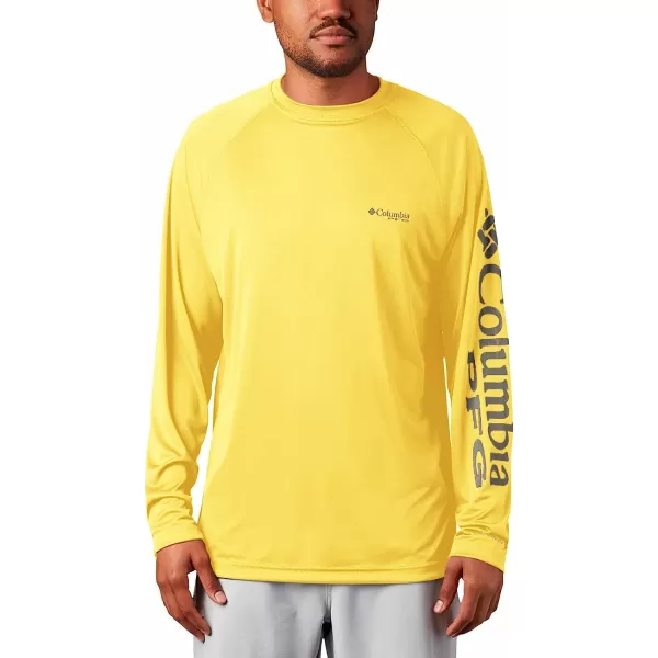 imageColumbia Mens Terminal Tackle Long Sleeve ShirtSunlit HeatherCity Grey Logo