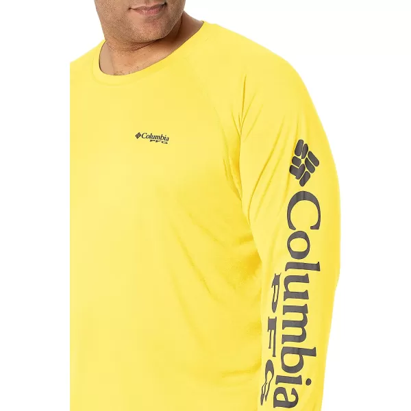 imageColumbia Mens Terminal Tackle Long Sleeve ShirtSunlit HeatherCity Grey Logo