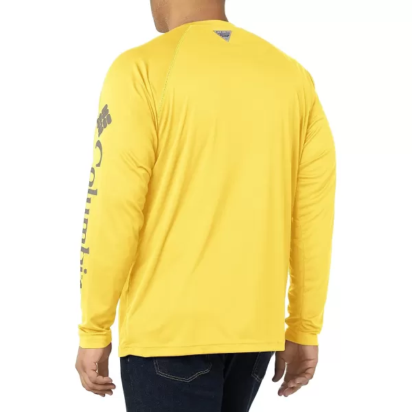 imageColumbia Mens Terminal Tackle Long Sleeve ShirtSunlit HeatherCity Grey Logo