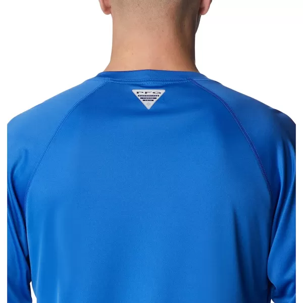 imageColumbia Mens Terminal Tackle Long Sleeve ShirtVivid BlueBright Nectar Logo
