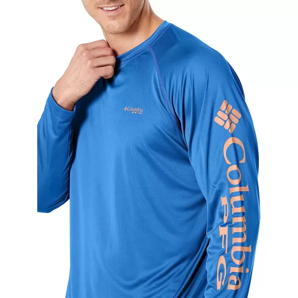 imageColumbia Mens Terminal Tackle Long Sleeve ShirtVivid BlueBright Nectar Logo